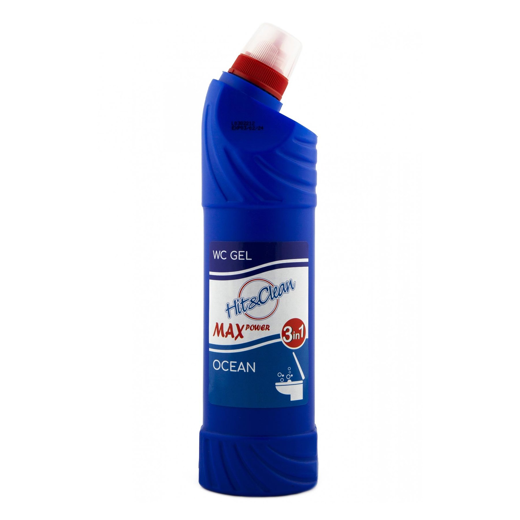 Toilet cleaning agent Hit&Clean WC Gel, 3 in 1, ocean, 0.75 L
