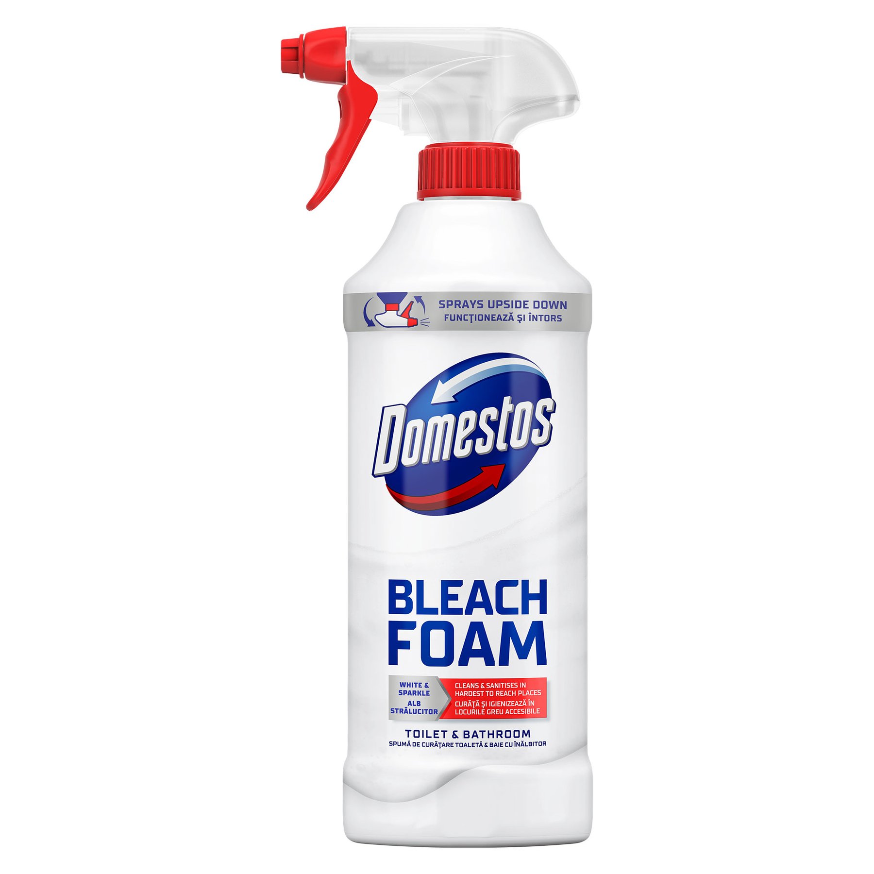 Domestos Cleaning Foam with Bleach, 435 ml