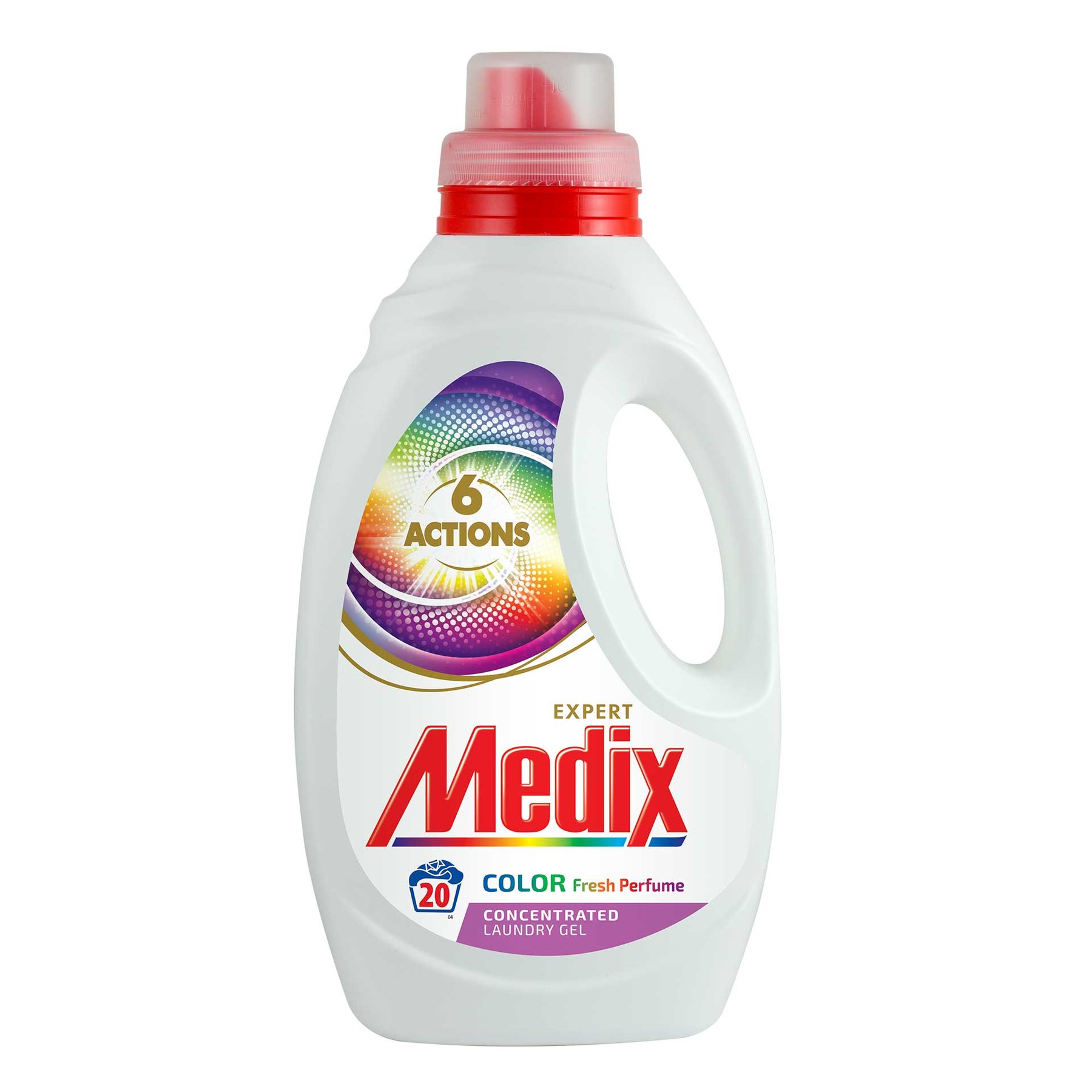 Laundry detergent Medix 6 Actions Color Perfume, liquid, for colored laundry, 1.1 L, for 20 laundries