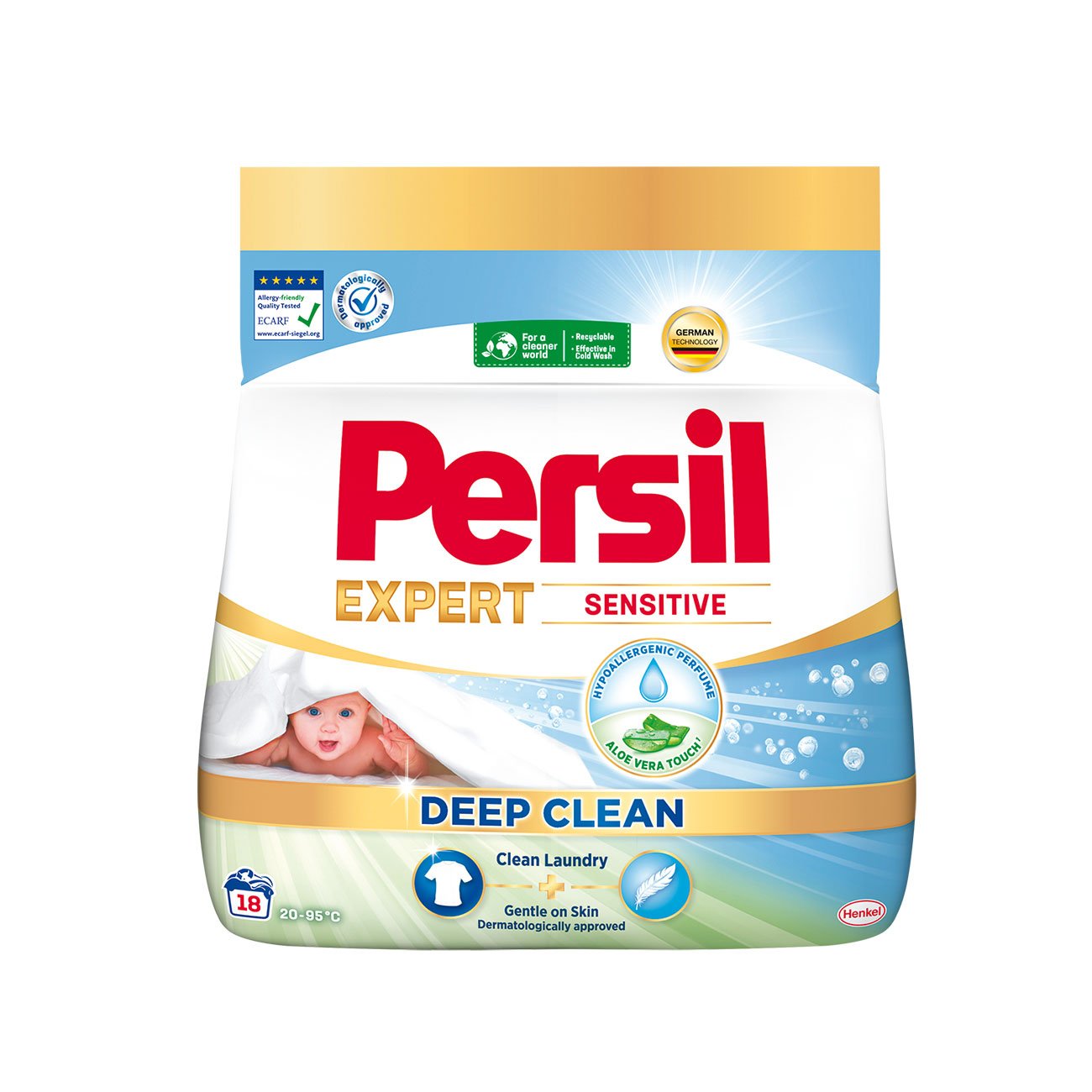 Laundry detergent Persil Sensitive, powder, for 20 laundries, 0.990 kg