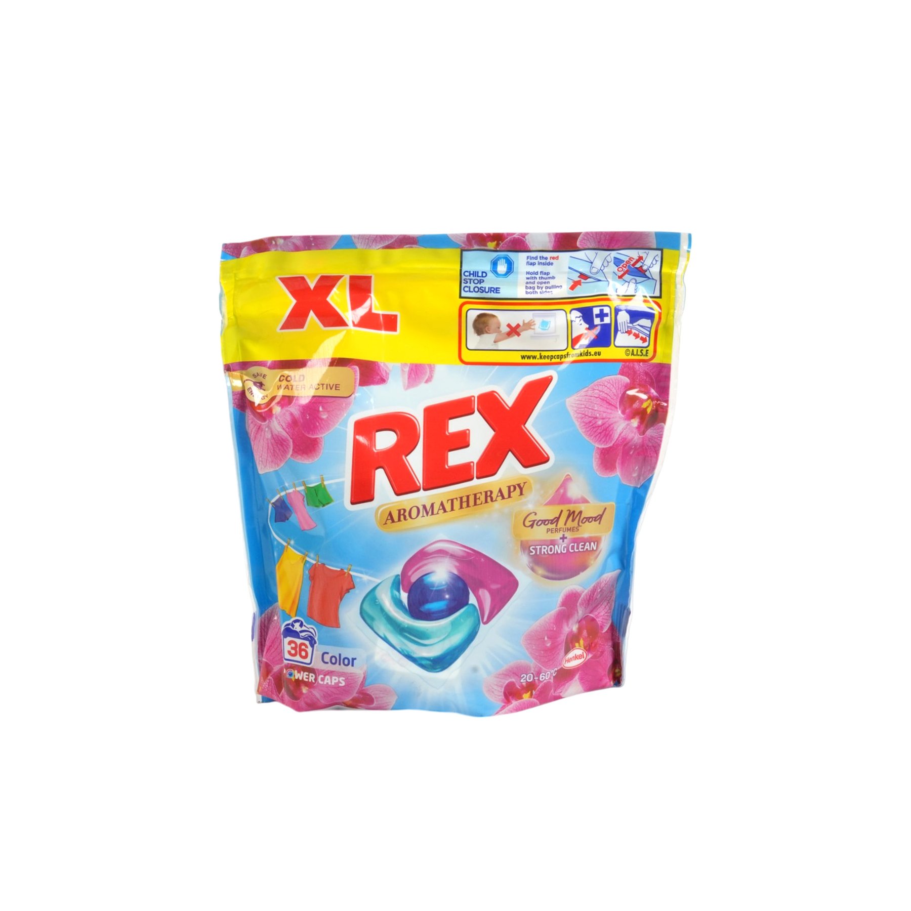 Capsules for colored laundry Rex Orchid, for 36 laundry