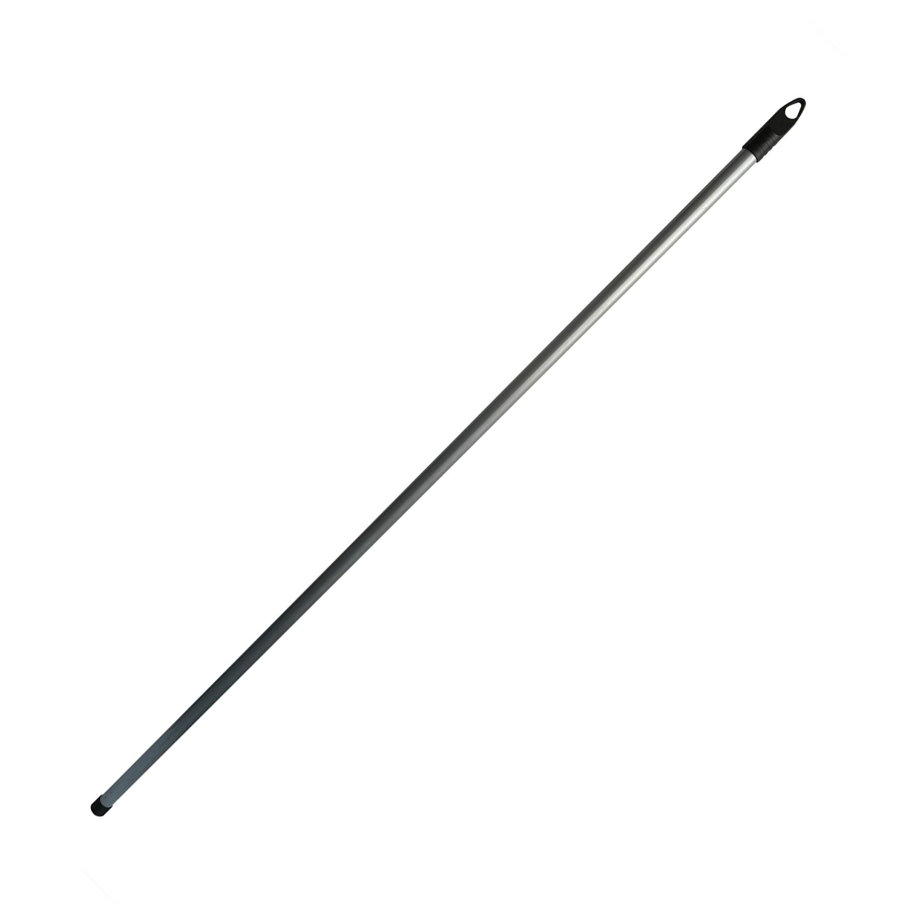 Handle for mop or broom Office 1, with straight thread, stainless matt, 130 cm