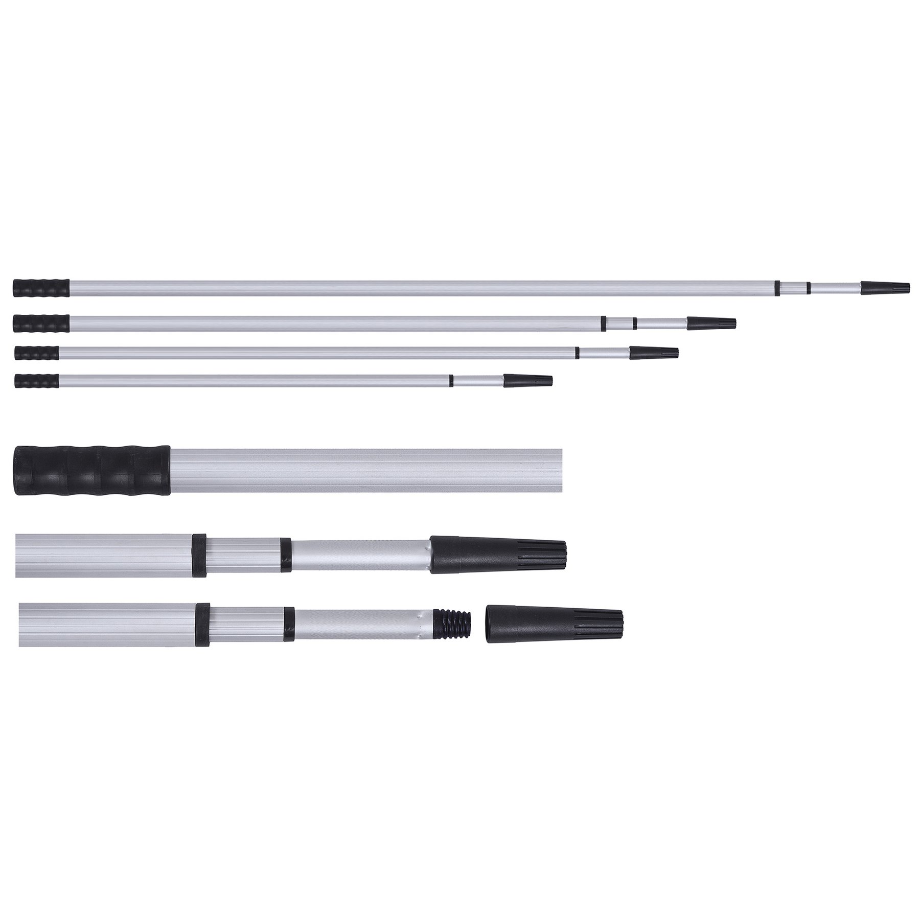 Handle telescopic Hunts, aluminum, 3 m
