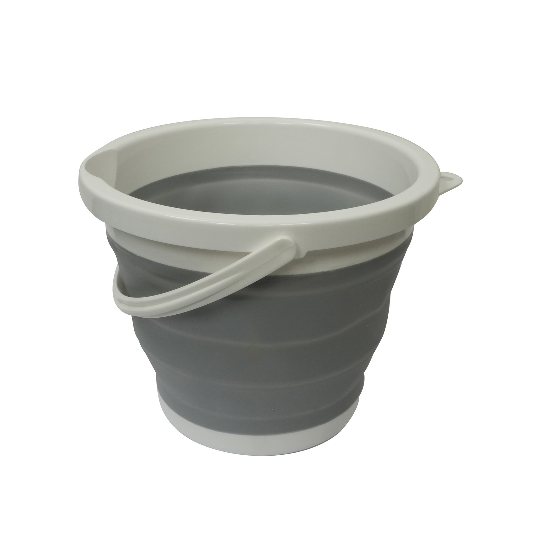 Bucket Office 1, foldable, 25.5 х 21 х 16.5 cm, gray-white