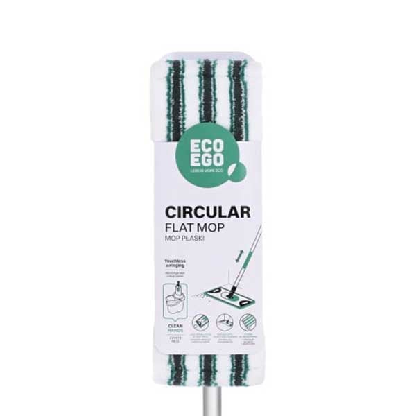 Mop York Eco Ego Circular, 40 х 15 cm, with holder and handle, 137 cm