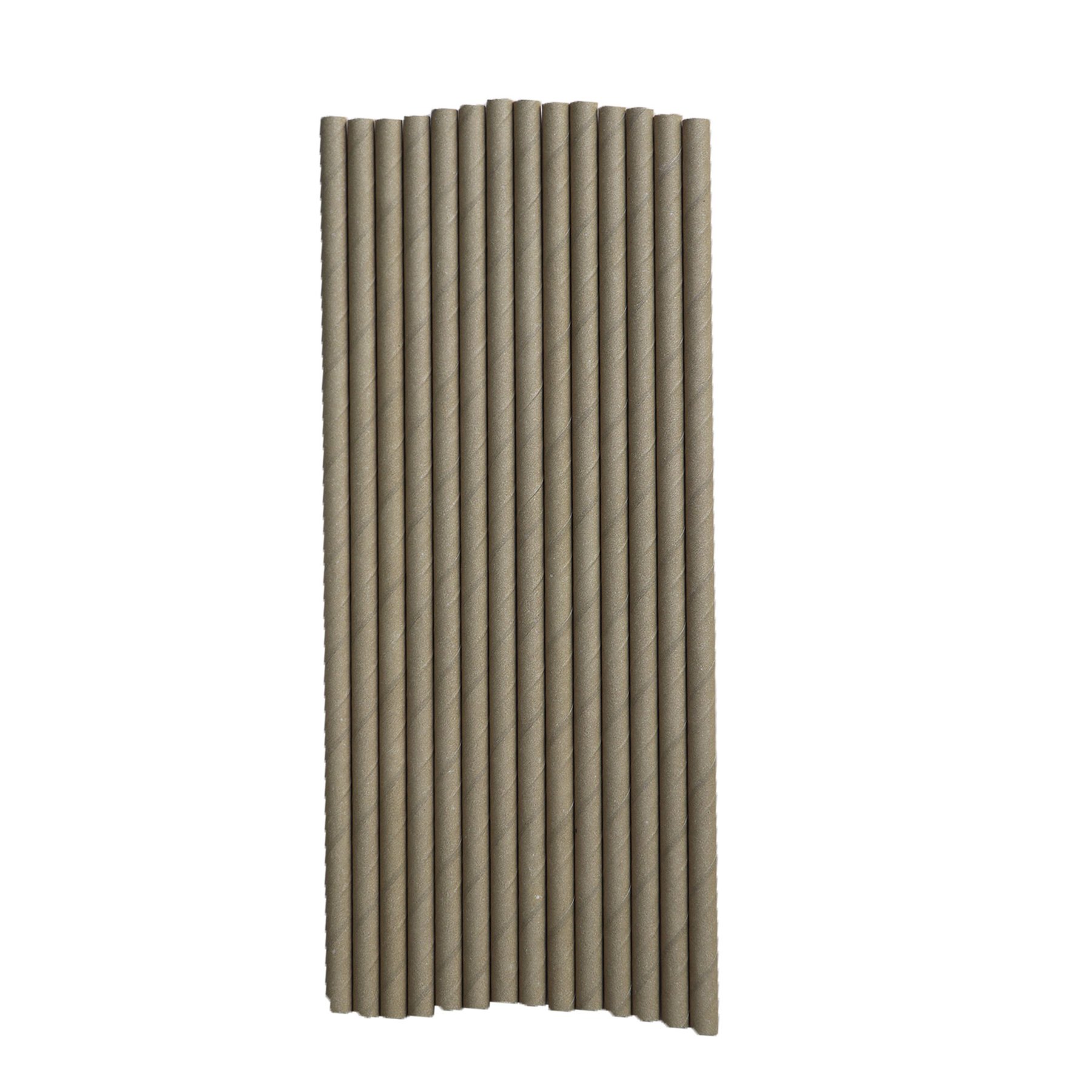 Eco paper straws, O 5 mm x 21 cm, brown, 250 pieces