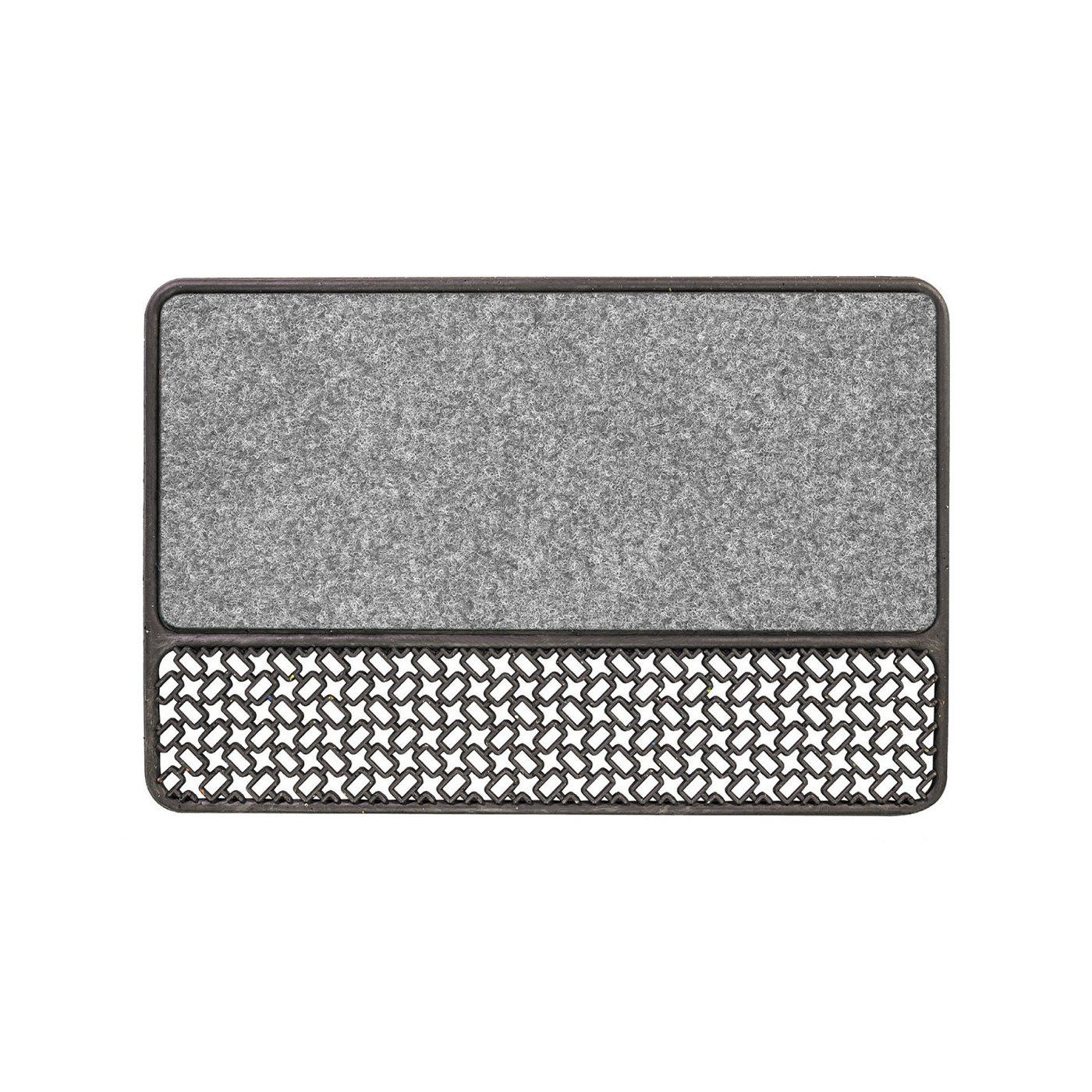 Doormat Olivo Astro, 100% polypropylene, 40 х 60 cm, gray