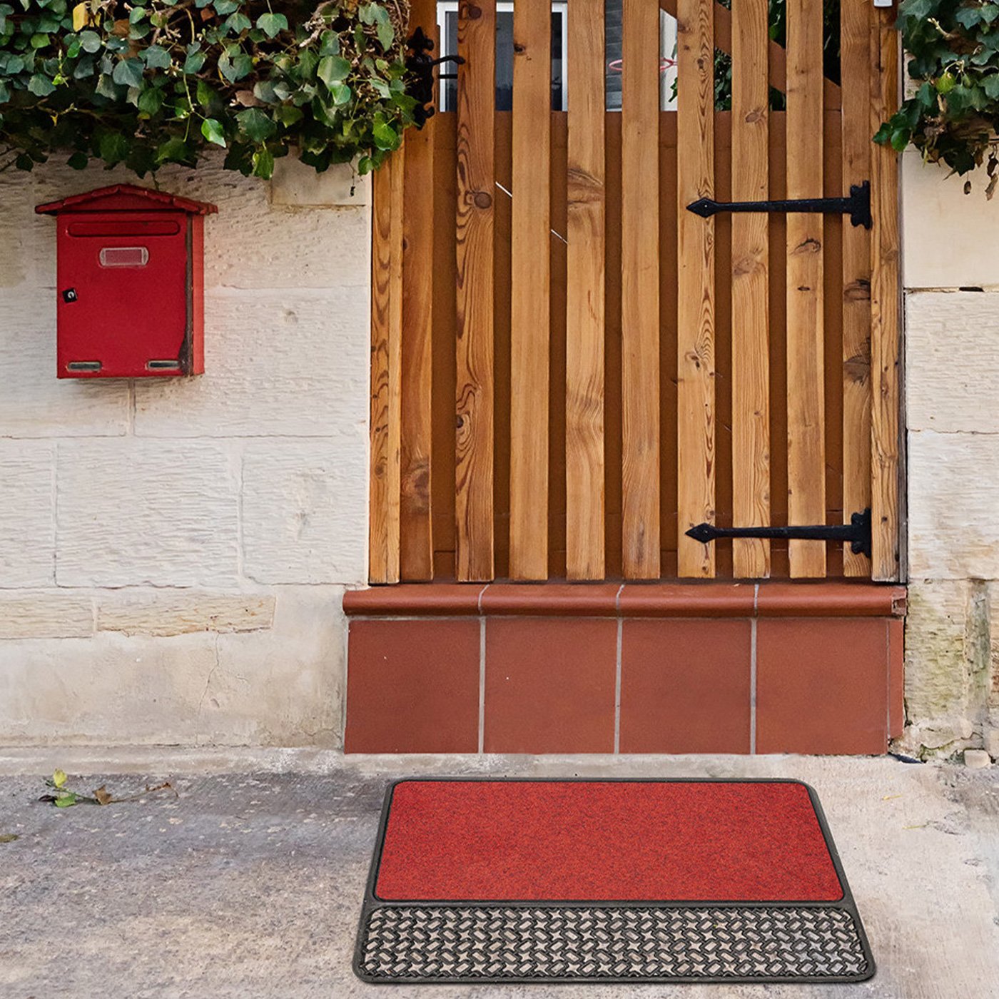 Doormat Olivo Astro, 100% polypropylene, 40 х 60 cm, red