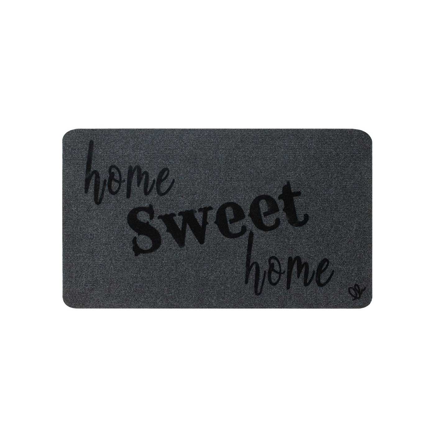 Doormat Olivo Zeus - Home Sweet Home, 100% polyester, 40 х 70 cm, gray
