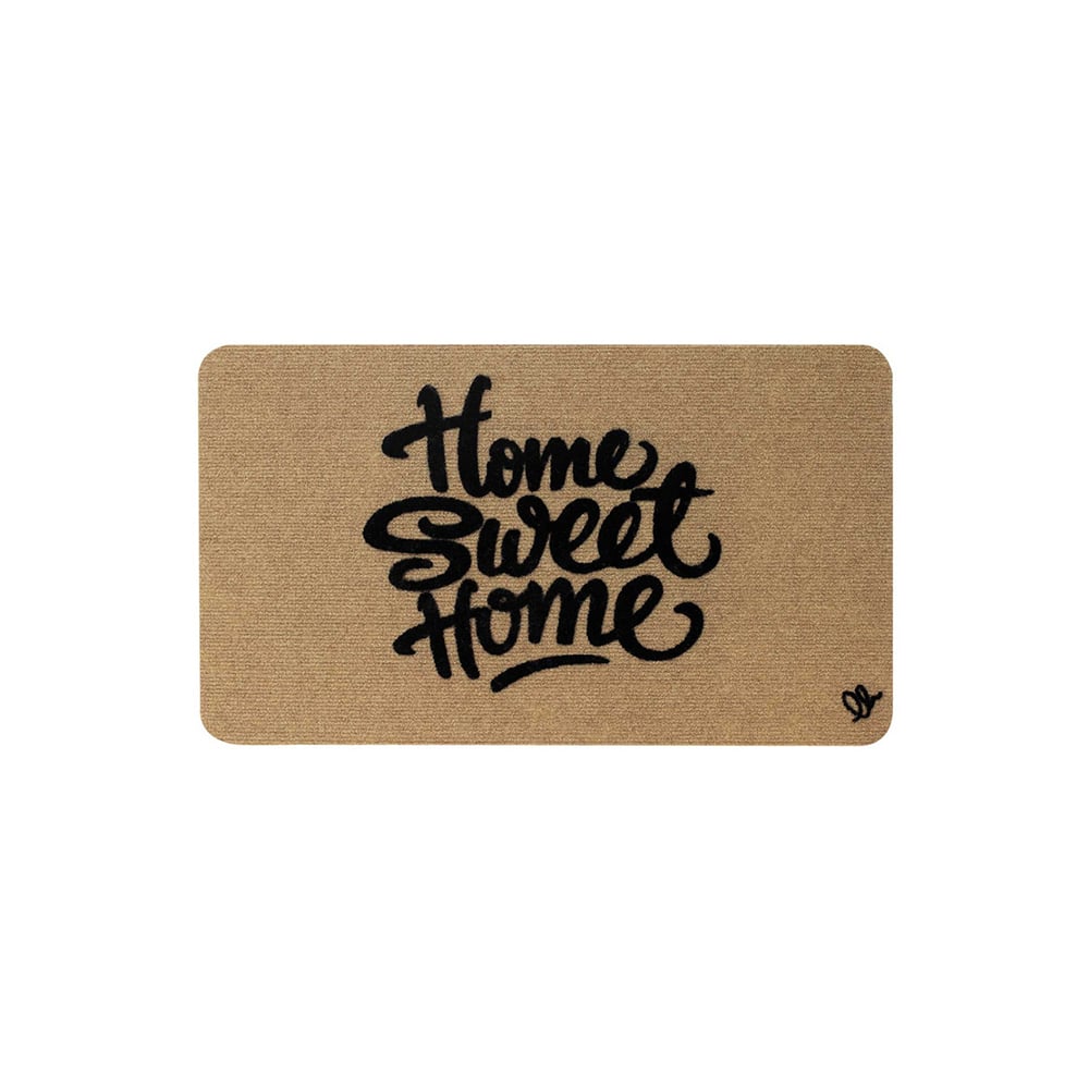 Doormat Olivo Zeus - Home Sweet Home, 100% polyester, 40 х 70 cm, beige