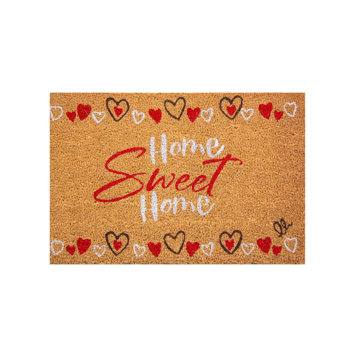 Doormat Olivo Cocco Joy - Home Sweet Home, coconut, 40 x 60 cm