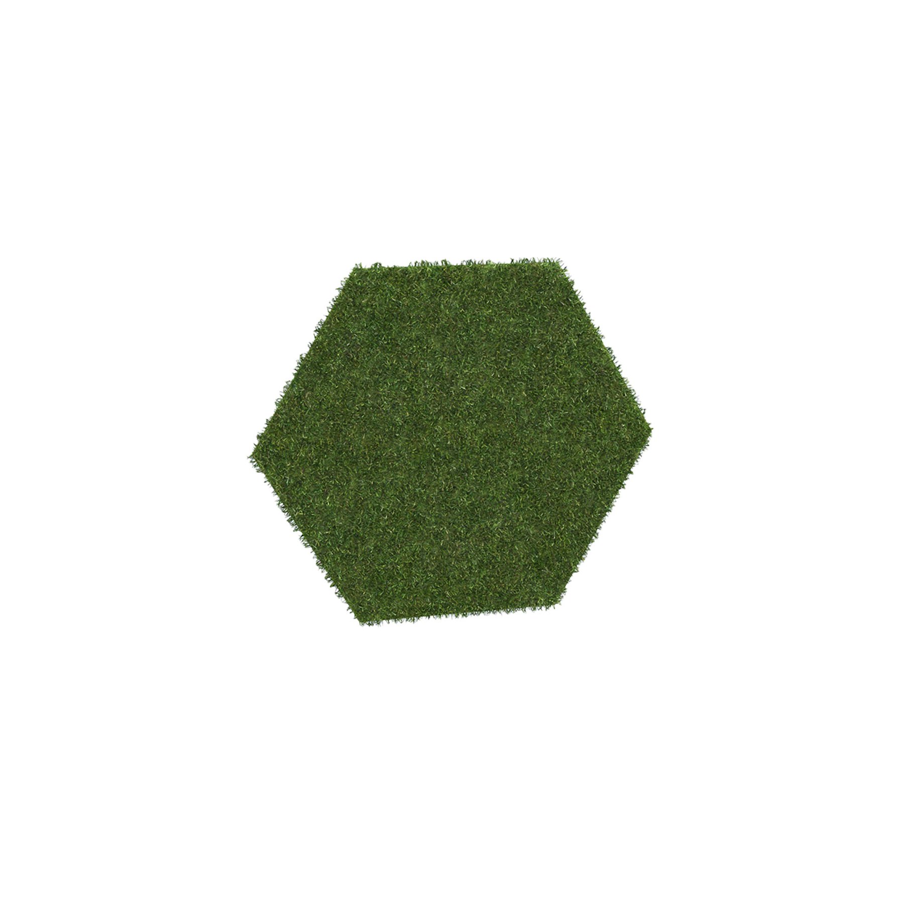 Artificial grass, polyethylene and polypropylene, green