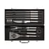 Barbecue utensil set, 12 pcs, in aluminum case