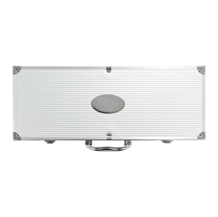 Barbecue utensil set, 12 pcs, in aluminum case