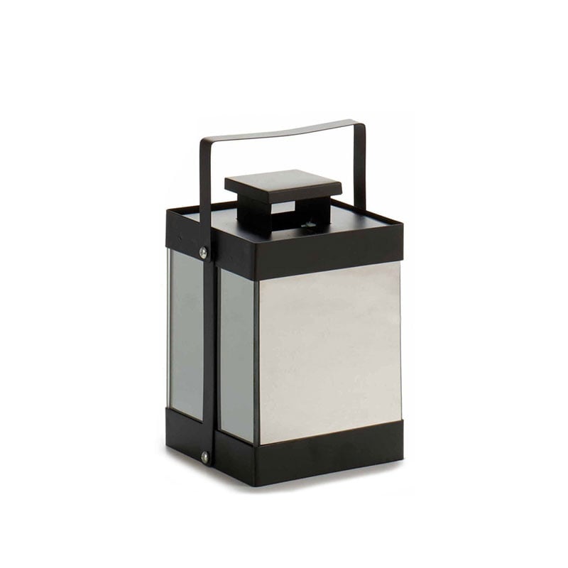 Lantern Giftdecor, 10 LED diodes, metal, small, black