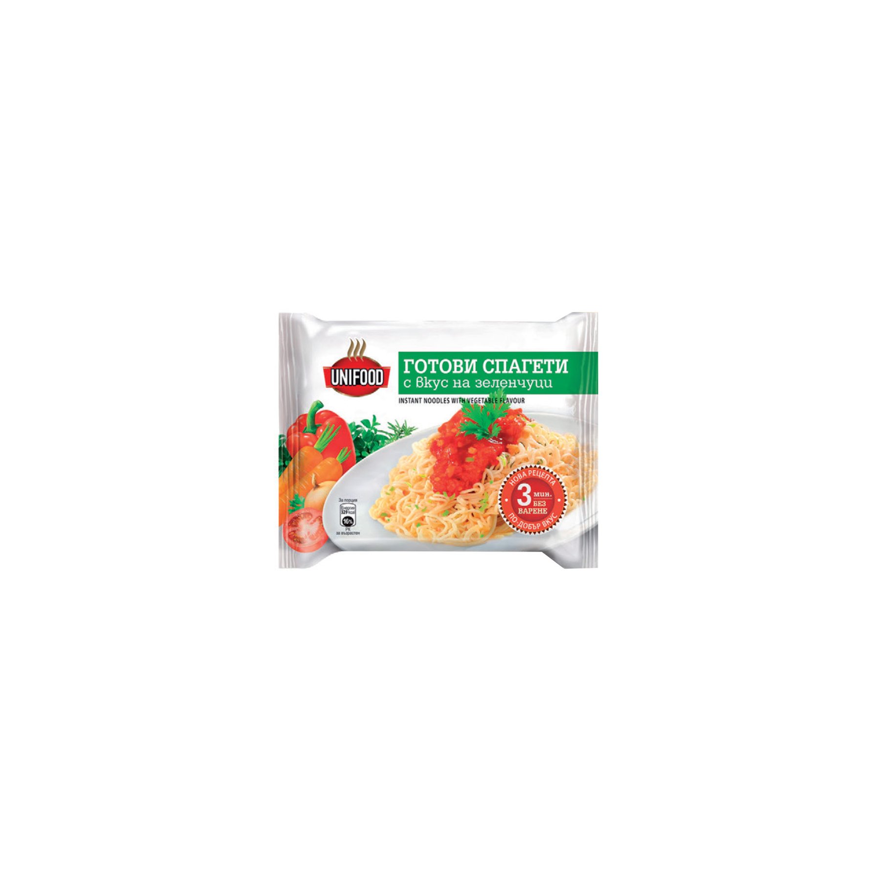 Uni Food Instant noodles, vegetable, 70 g