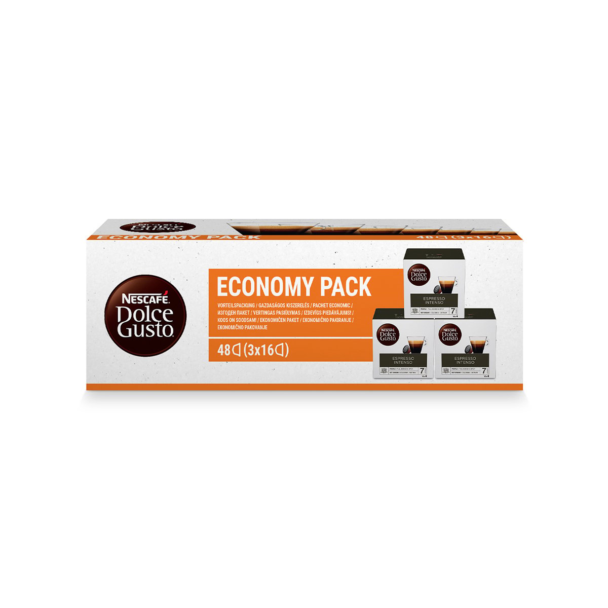 Nescafe Dolce Gusto Coffee Capsules Espresso Intenso, 48 pieces