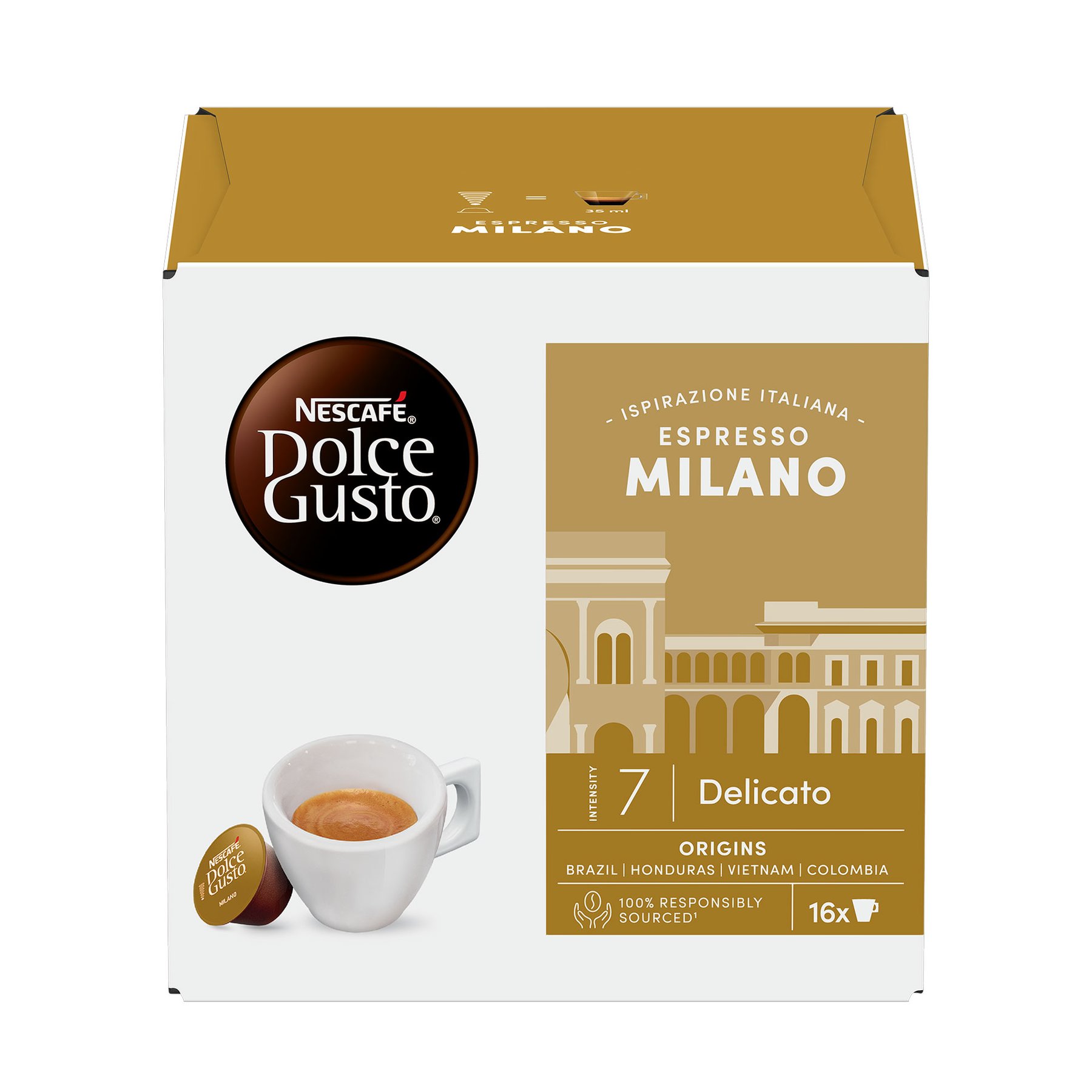 Nescafe Dolce Gusto Coffee capsule Milano, 16 pcs