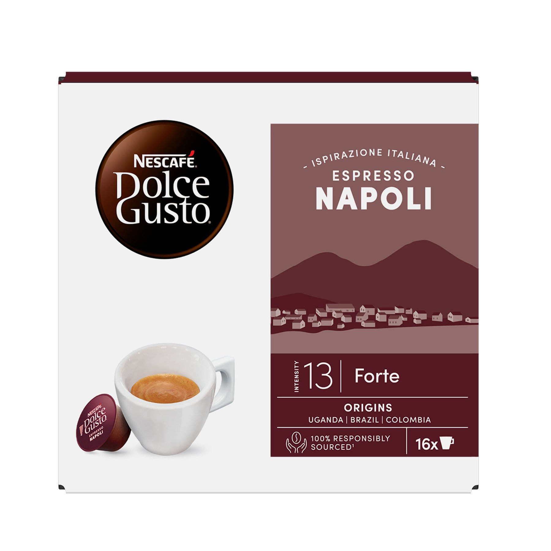 Nescafe Dolce Gusto Coffee Capsules Napoli, 16 pcs
