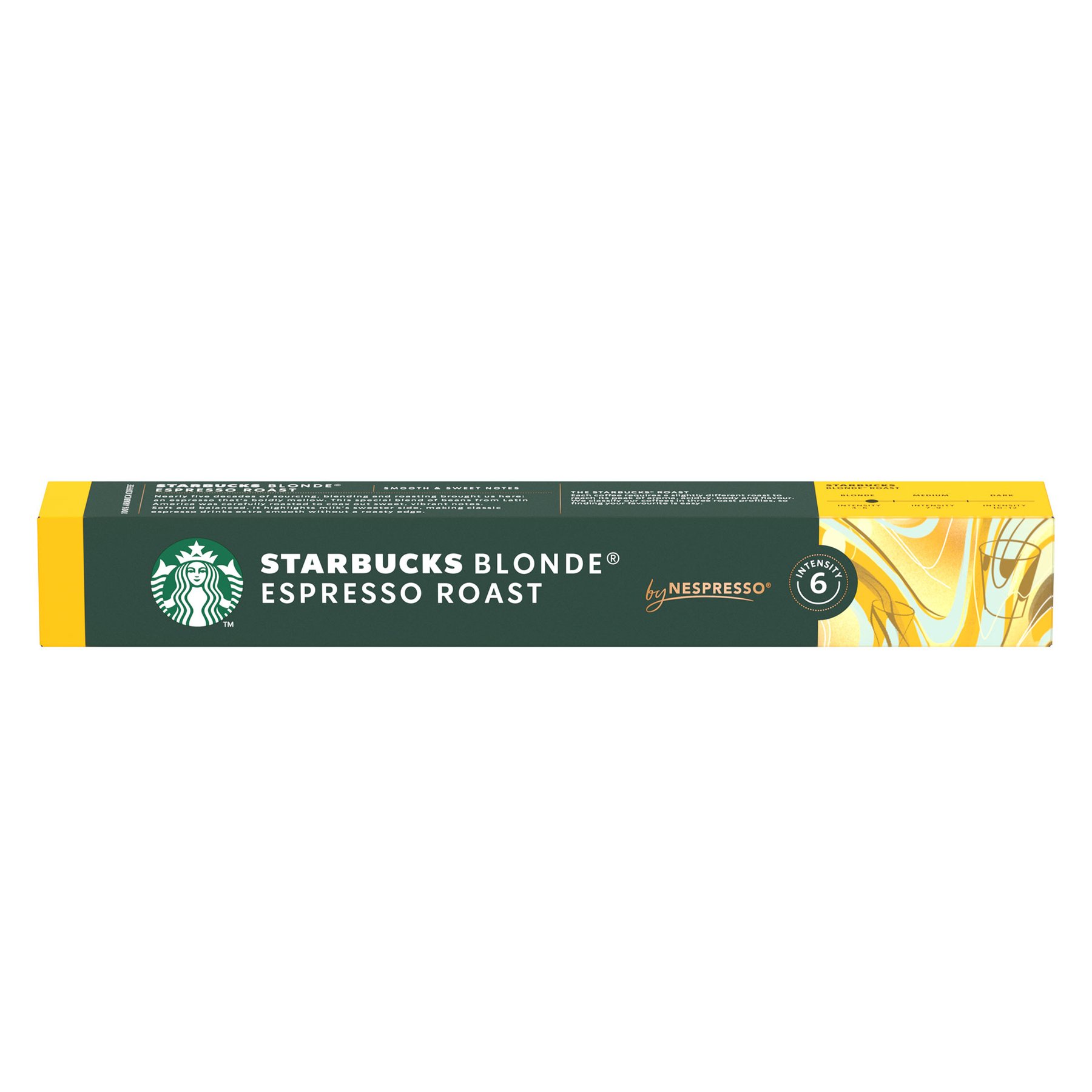 Coffee capsule Starbucks Blonde Espresso Roast, 10 pcs