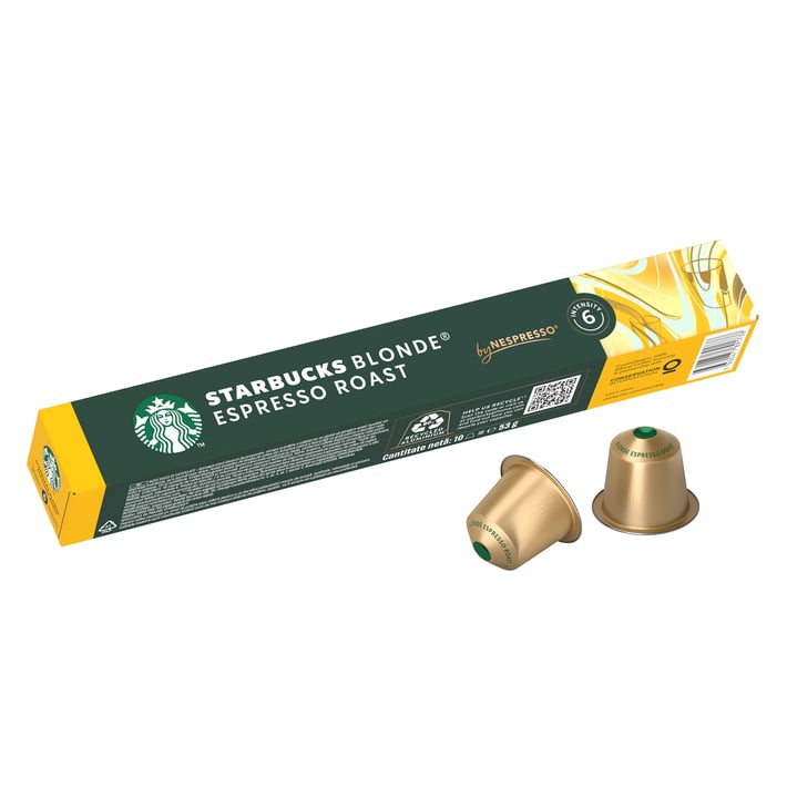 STARBUCKS BLONDE ESPRESSO ROAST COFFEE CAPSULES 10PCS