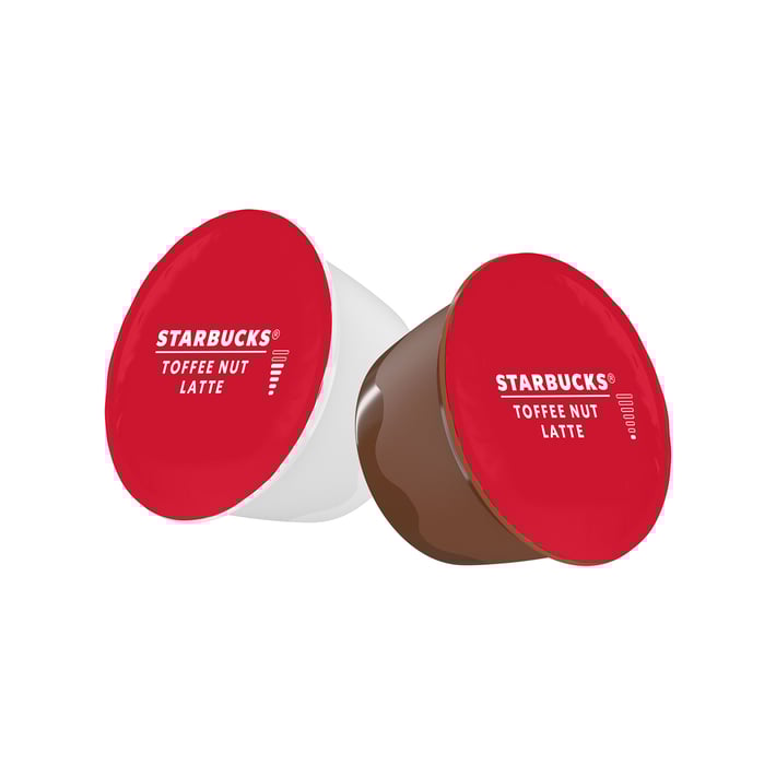 Starbucks Кафе капсула Dolce Gusto Toffee Nut Latte, Limited Edition, 12 броя за 6 напитки