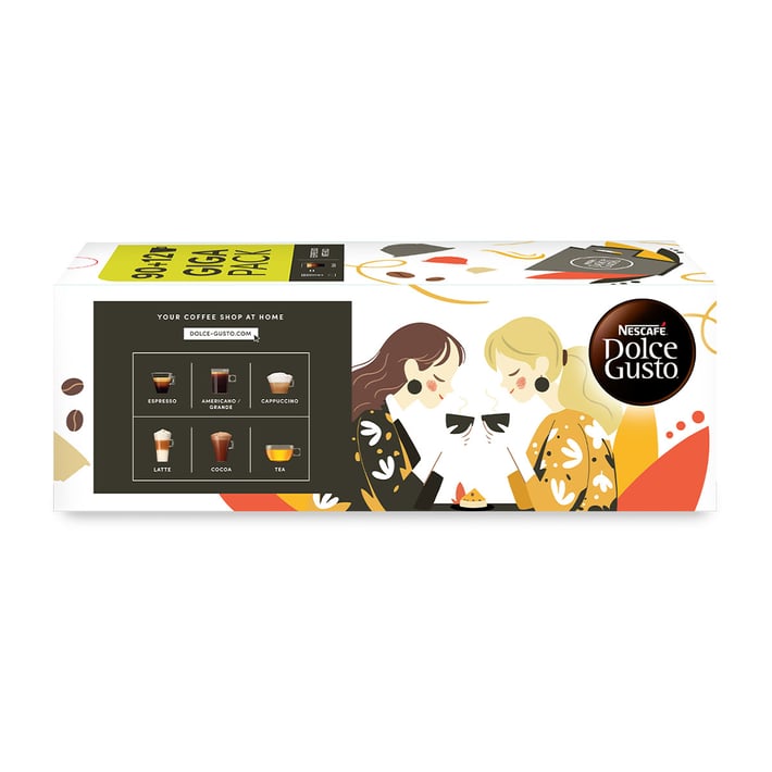Nescafe Dolce Gusto Кафе капсула Espresso Intenso, Giga pack, 102 броя