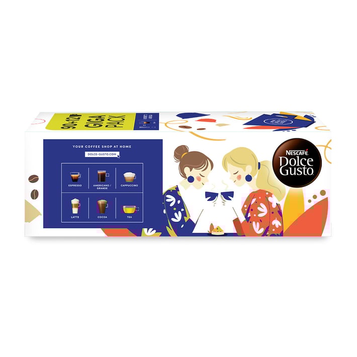 Nescafe Dolce Gusto Кафе капсула Ristretto Ardenza, Giga pack, 102 броя