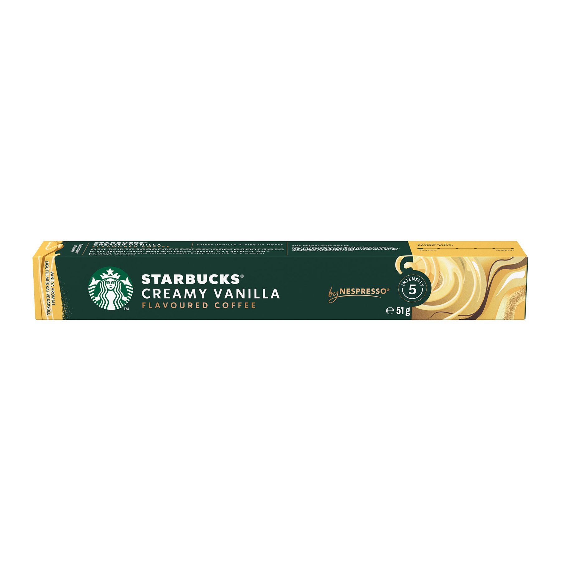 Starbucks Coffee Capsules Creamy Vanillia, for Nespresso, 10 Pieces
