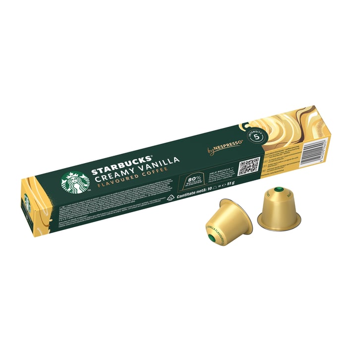 Starbucks Кафе капсула Creamy Vanillia, за Nespresso, 10 броя