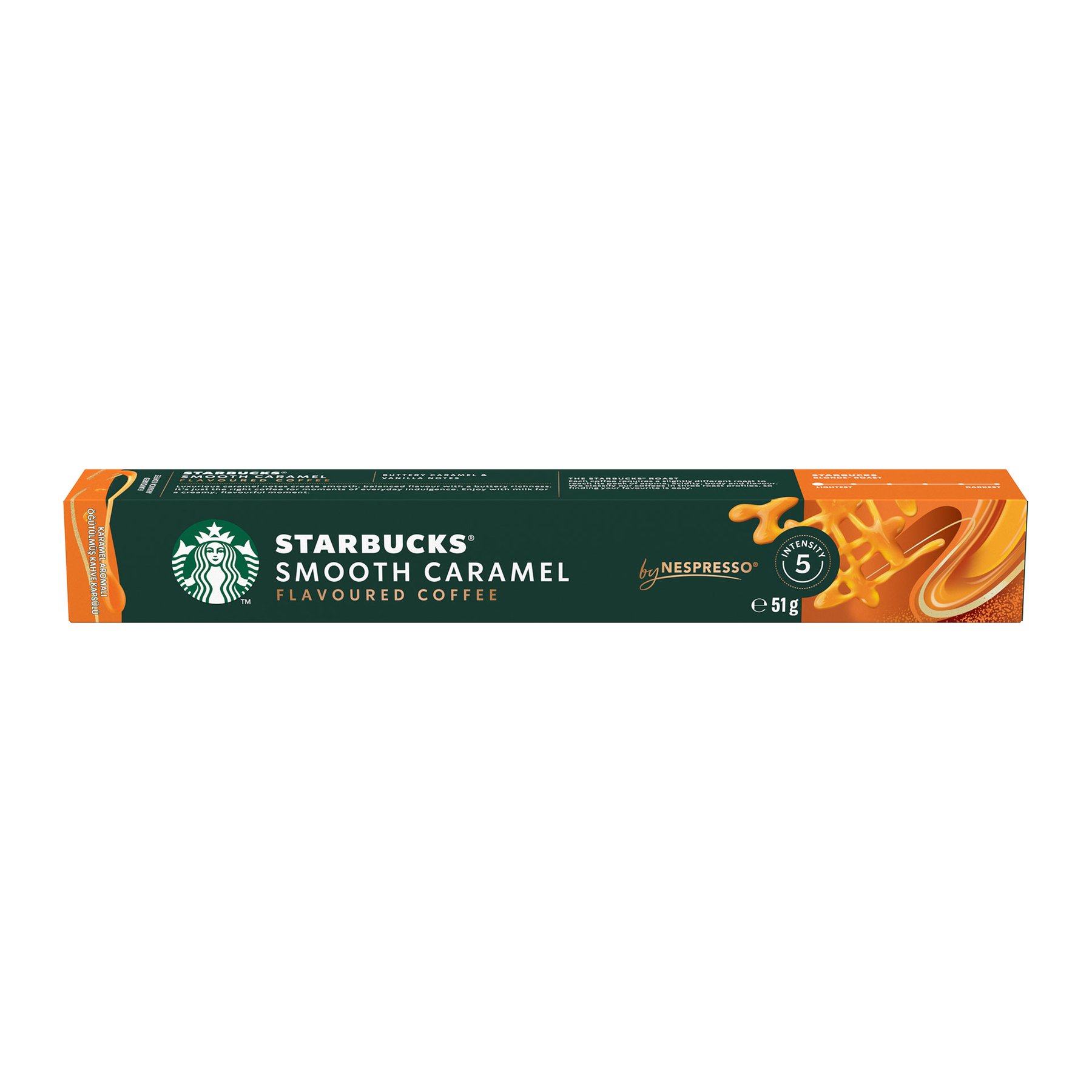 Starbucks Coffee Capsules Smooth Caramel, for Nespresso, 10 Pieces