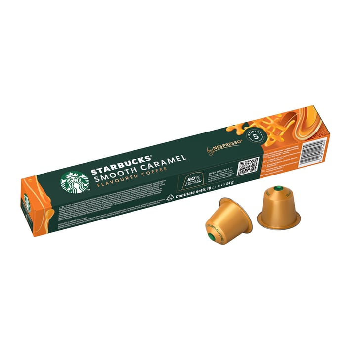 Starbucks Кафе капсула Smooth Caramel, за Nespresso, 10 броя