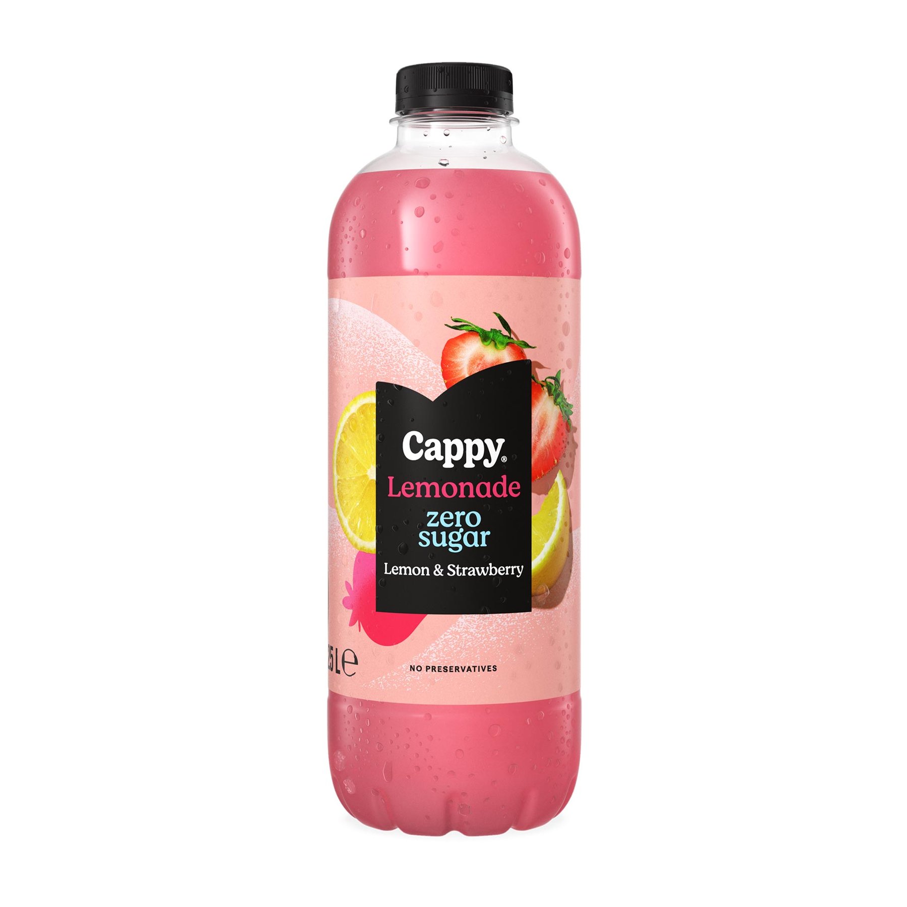 Cappy Lemonade Zero, lemon & strawberry, 1.25 L