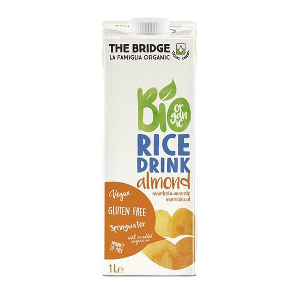 The Bridge Organic drink, rice with almonds, gluten-free, 1 L