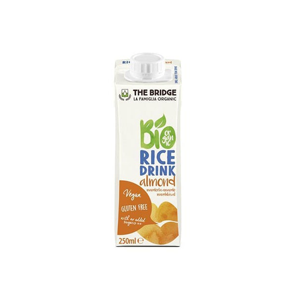 The Bridge Organic Drink, rice with almonds, gluten-free, 250 ml