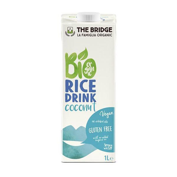The Bridge Organic Drink, rice with coconut, gluten-free, 1 L