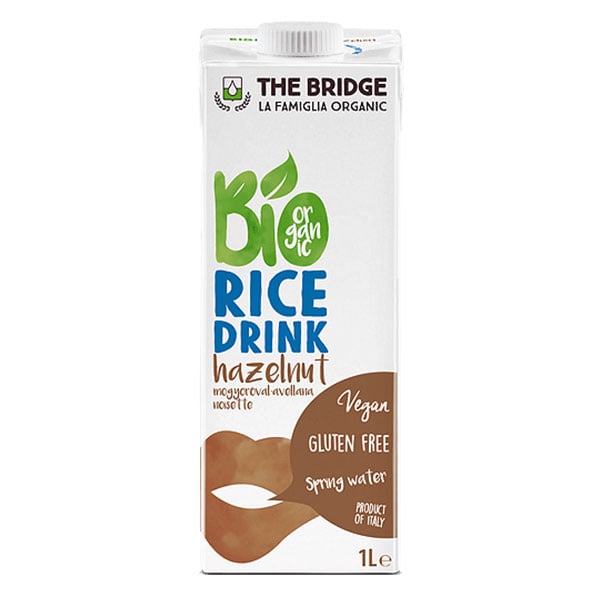 The Bridge Organic drink, rice with hazelnuts, gluten-free, 1 L