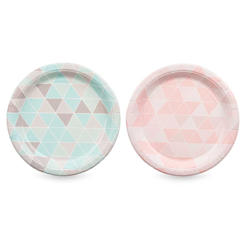 Paper plates Arte Regal Diamonds, 22 cm, 6 pcs
