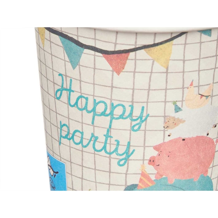 Картонени чаши Arte Regal Happy Party, 240 ml, 12 броя