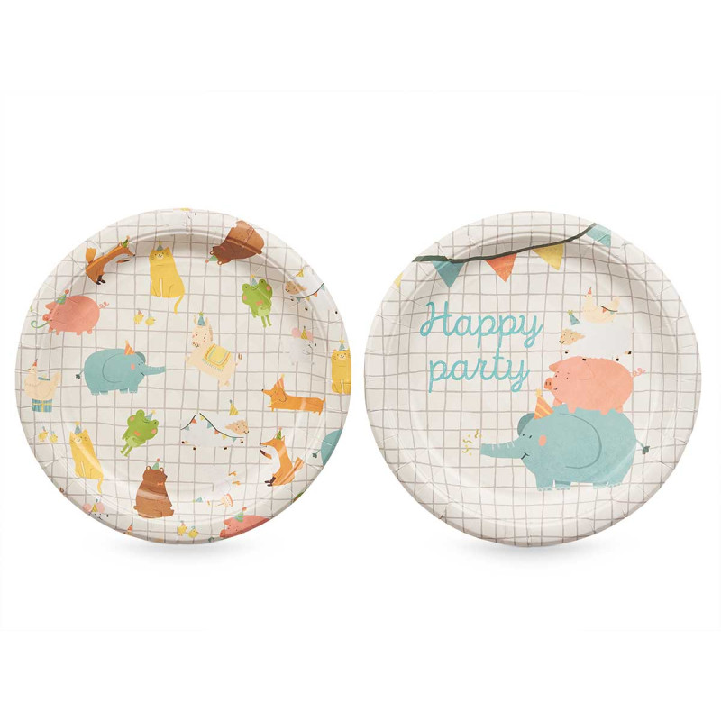 Paper plates Arte Regal Happy Party, 22 cm, 6 pcs