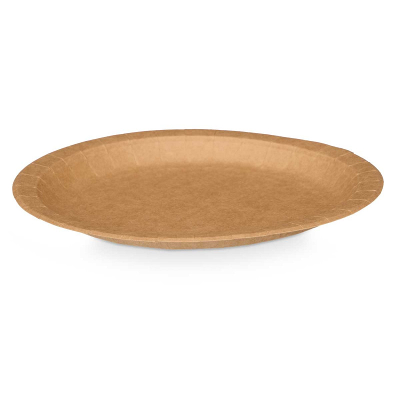 Plates Kinvara, kraft, 28 cm, 12 pcs