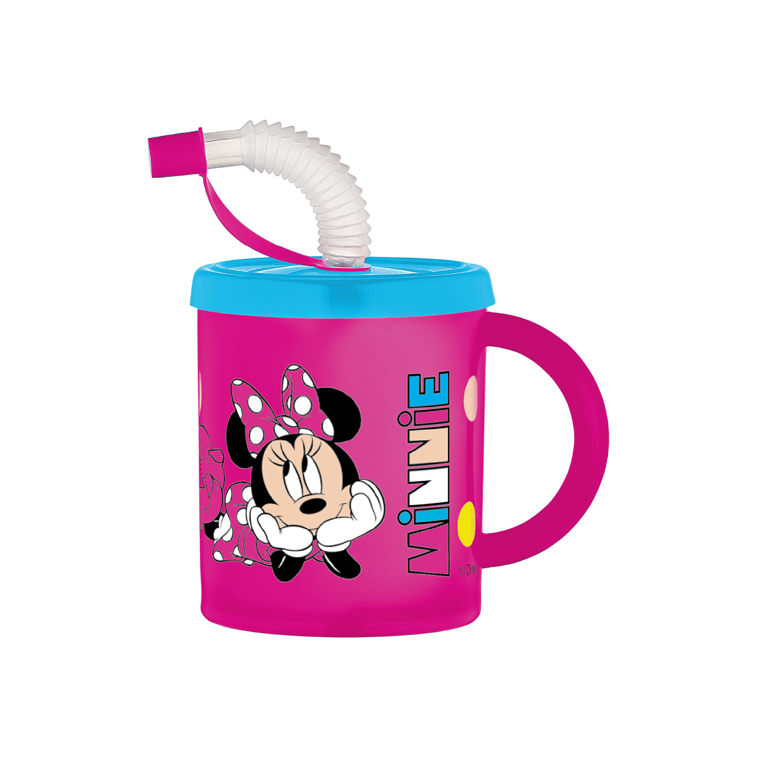 Disney Cup with Straw and Handle Minnie Mouse, 210 ml