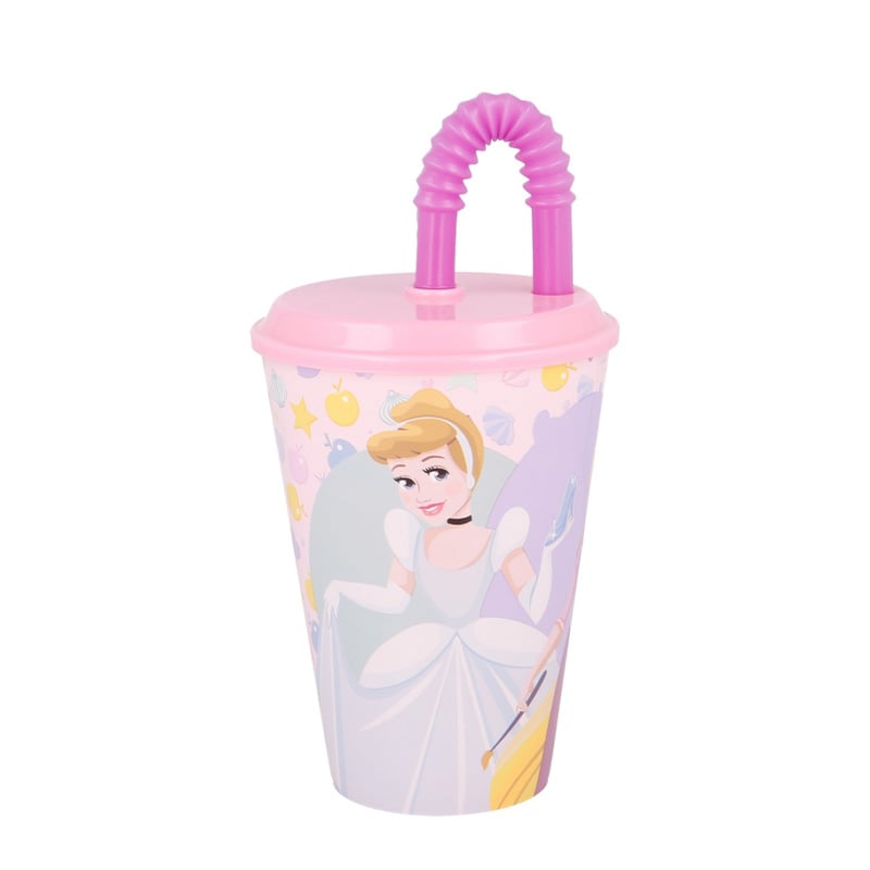 Stor Sports bottle Disney Princess, with straw, 430 ml