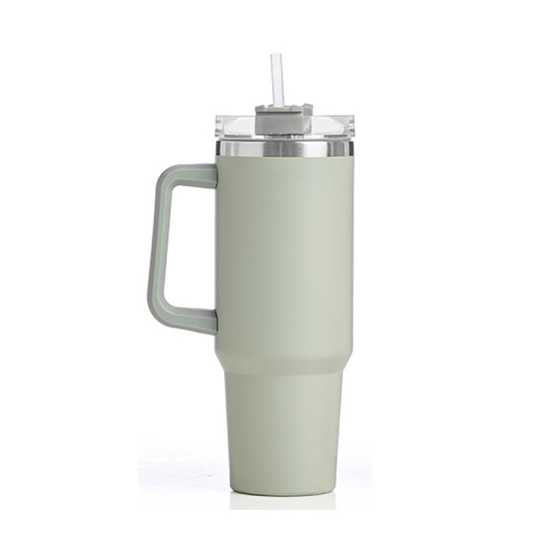 Tumbler Kinvara, with handle and straw, 1200 ml, green