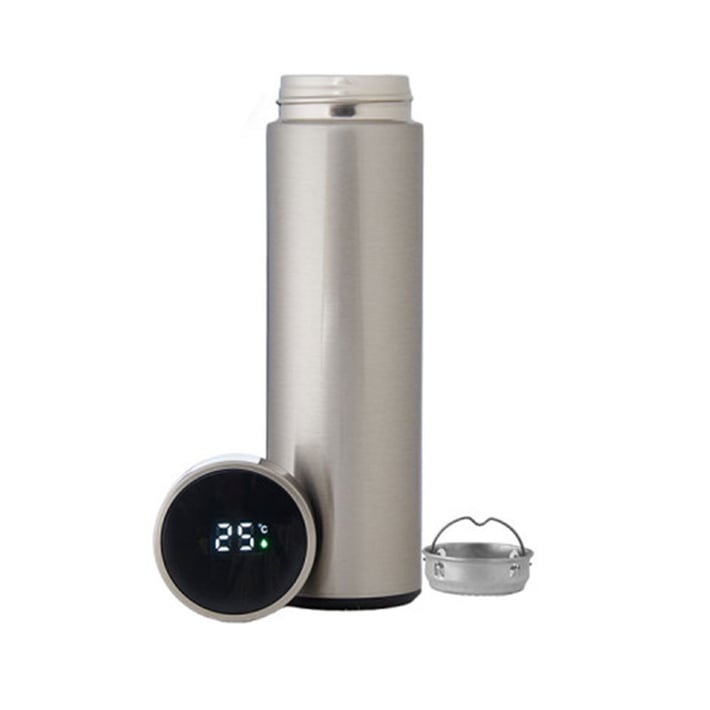 Термос Kinvara, с дигитален термометър, неръждаема стомана, 450 ml