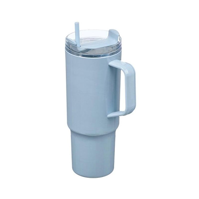 Cup Kinvara, with handle and straw, 1200 ml, blue