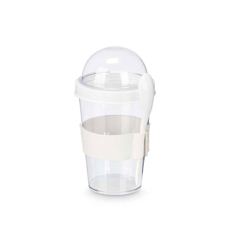 Cup Leknes, with spoon, 400 ml, assorted