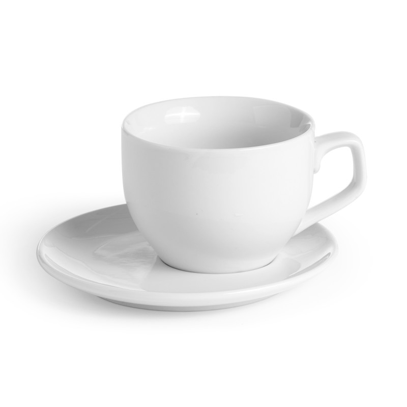 Cup Vessia, with saucer, porcelain, 350 ml