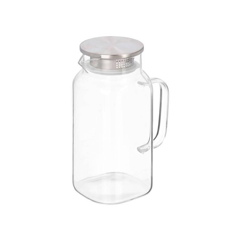 Pitcher Vivalto, borosilicate glass, with metal lid, 1.2 L