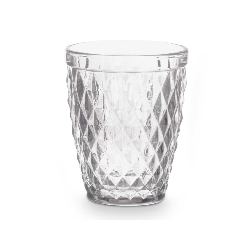Glass Vivalto, glass, diamond relief, 250 ml
